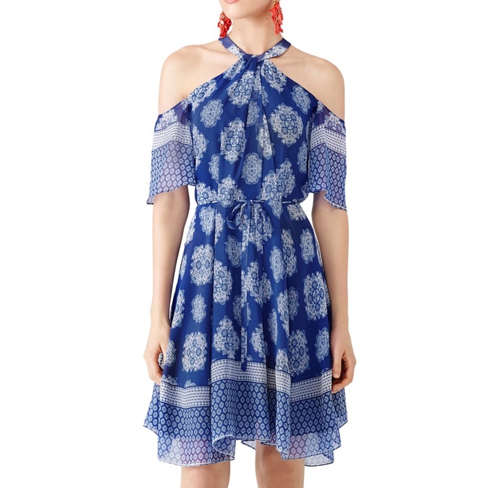 Shoshanna Blue Noriega Dress
